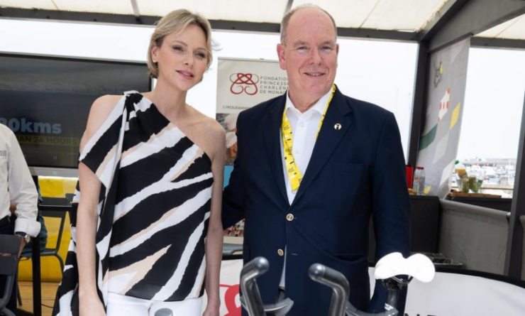 la principessa charlene e il marito il principe alberto di monaco